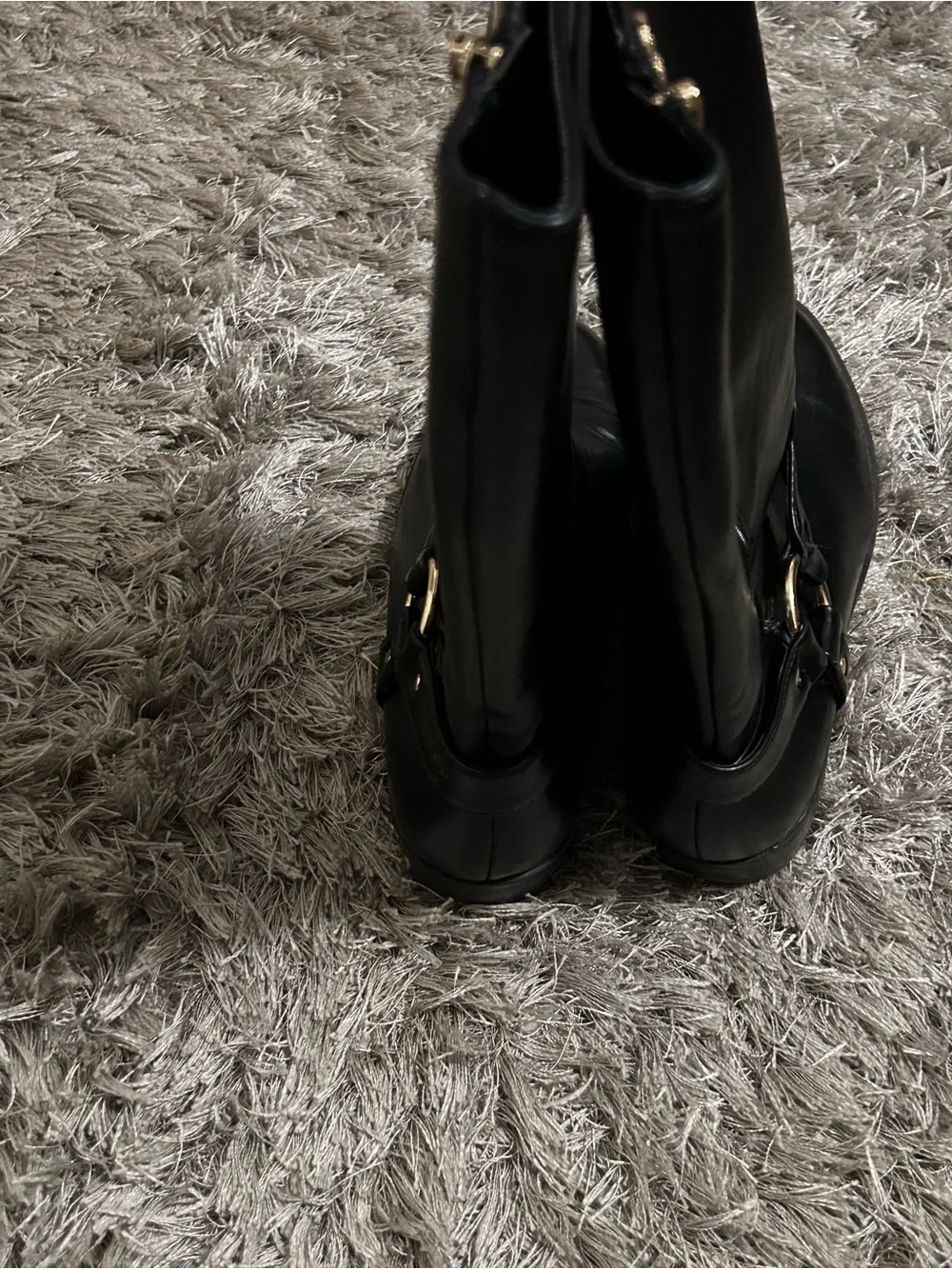 Sam & Libby Black Leather Boots
